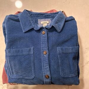 L.L. Bean Light Blue Corduroy Shirt